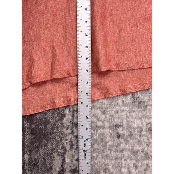 Eileen Fisher Sweater Large Womens Merino Wool Alpaca Fine Knit Tunic Dusty Pink - Picture 6 of 8